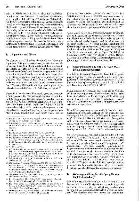 Vorschauseite 6: Dreierlei Maß?Angemessenheit der Unterkunftskosten im SGB II und SGB XII in Bezug auf Eigentümer und Mieter