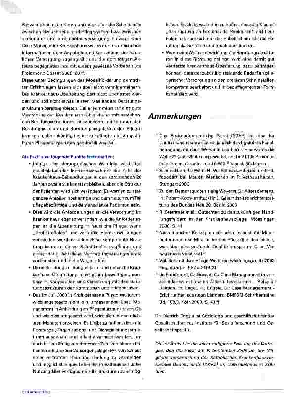 Vorschauseite 6: Kliniken vor neuen Herausforderungen