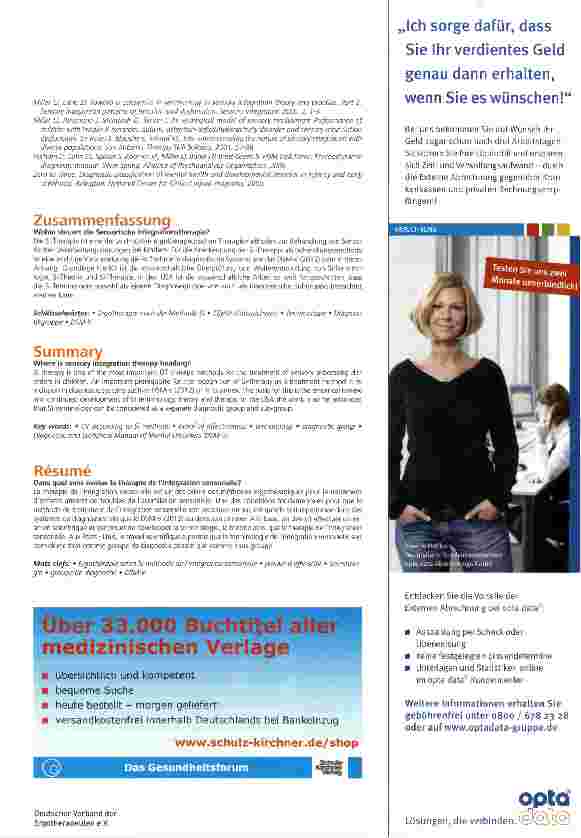 Vorschauseite 5: Wohin steuert die Sensorische Integrationstherapie?