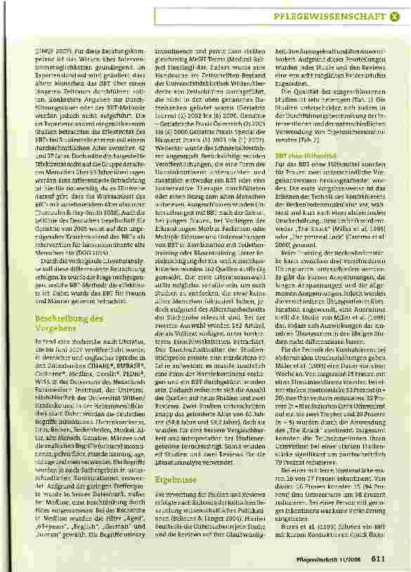 Vorschauseite 2: Beckenbodentraining bei HarninkontinenzWelche Trainingsmethode ist für Menschen über 60 Jahren am effektivsten?