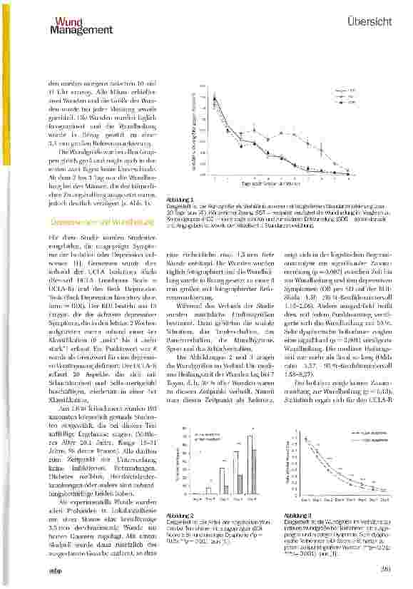 Vorschauseite 2: Gibt es eine Evidenz für den Zusammenhang zwischen der psychischen Verfassung und der Wundheilung?