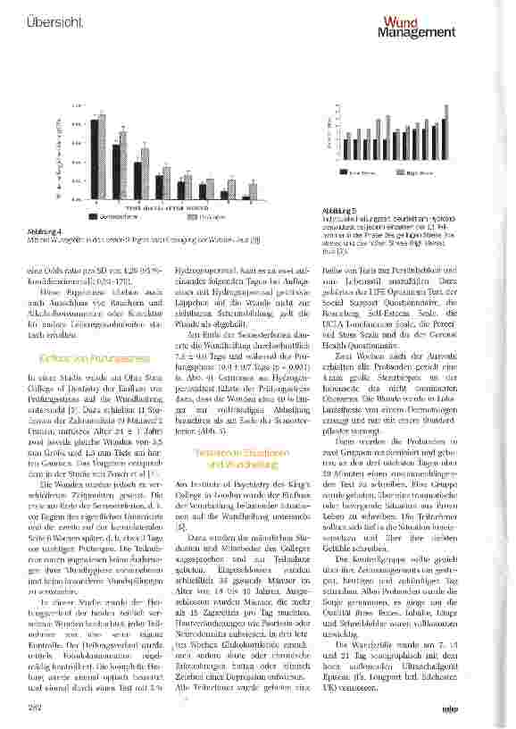 Vorschauseite 3: Gibt es eine Evidenz für den Zusammenhang zwischen der psychischen Verfassung und der Wundheilung?