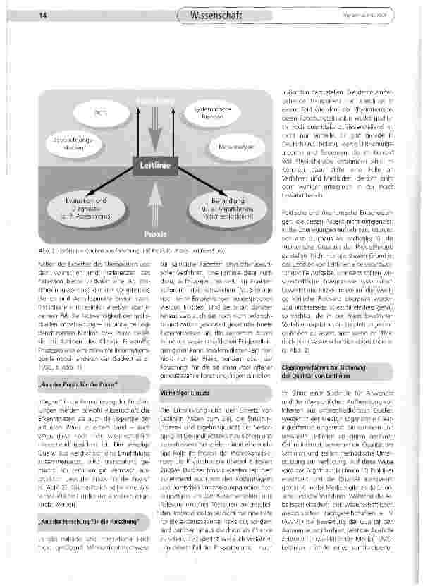 Vorschauseite 2: Beitrag zur Evidenzbasierung Osteoporose-Leitlinien für die Physiotherapie