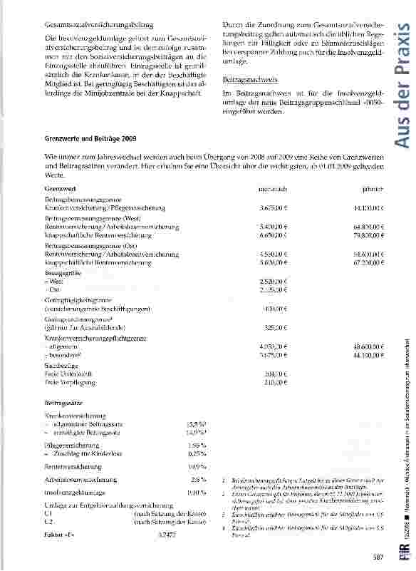 Vorschauseite 4: Wichtige Änderungen in der Sozialversicherung zum Jahreswechsel