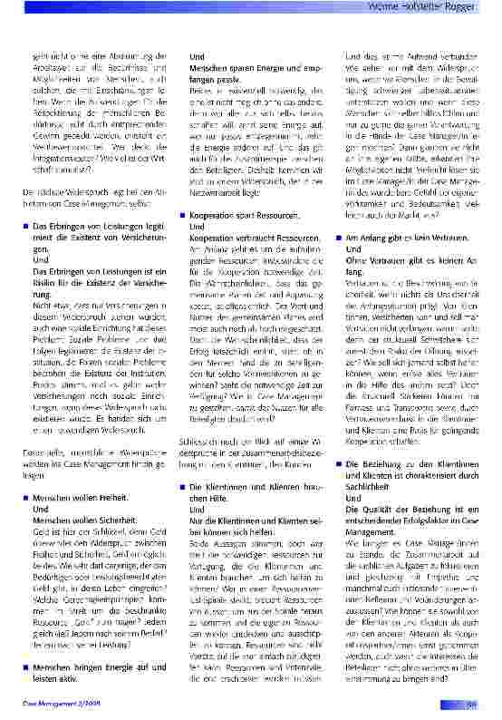 Vorschauseite 2: Widersprüche im Case Management
