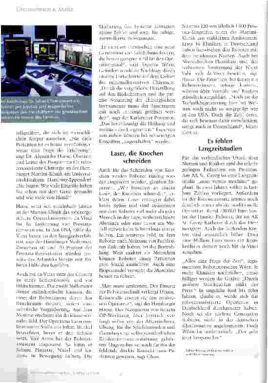 Vorschauseite 3: Robodoc hat dazu gelernt