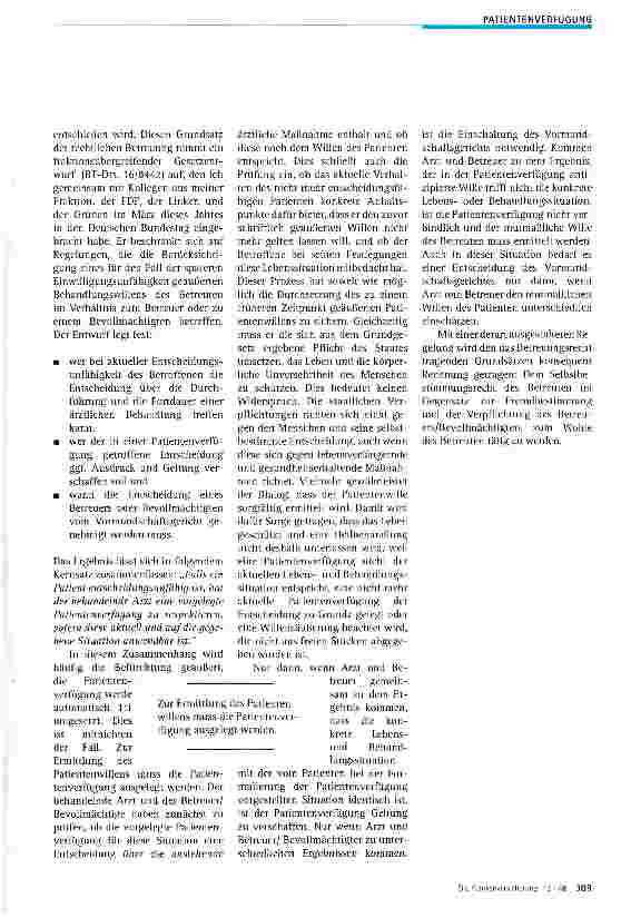 Vorschauseite 3: Selbstbestimmung bis zum Lebensende