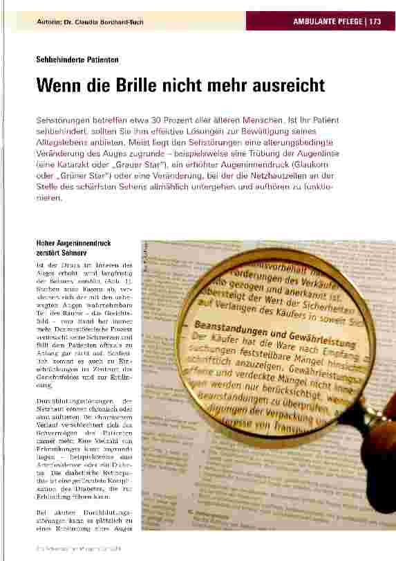 Vorschauseite 1: Wenn die Brille nicht mehr ausreicht