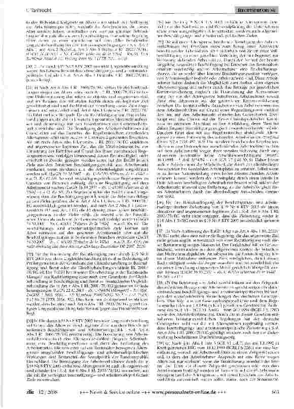 Vorschauseite 3: Tarifliche Altersgrenze - Gemeinschaftsrecht