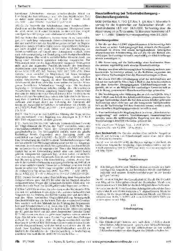Vorschauseite 5: Tarifliche Altersgrenze - Gemeinschaftsrecht