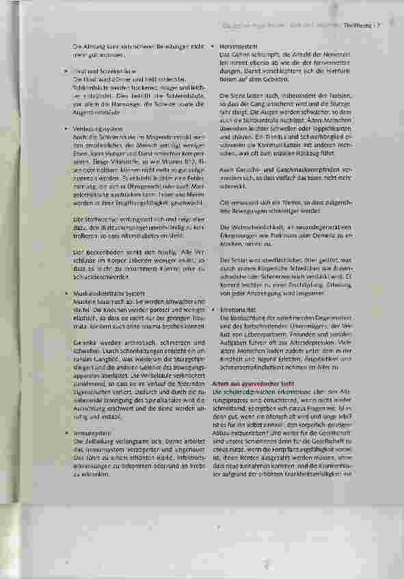 Vorschauseite 2: Veränderungen im Alter