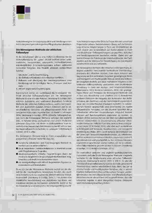 Vorschauseite 3: Ethik-Fallberatungen in der Pflegepraxis