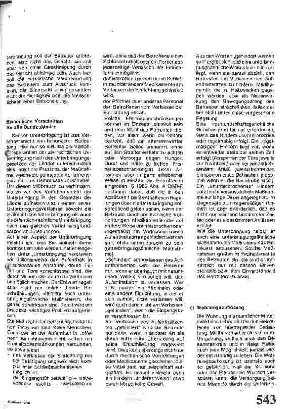 Vorschauseite 2: Mängel des Entmündigungs-, Vormundschafts und Pflegeschaftsrechts (2)