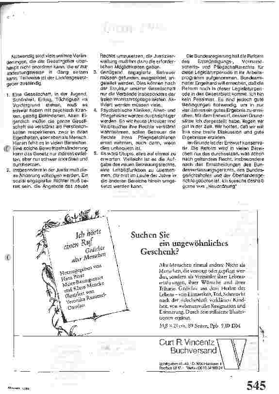 Vorschauseite 4: Mängel des Entmündigungs-, Vormundschafts und Pflegeschaftsrechts (2)