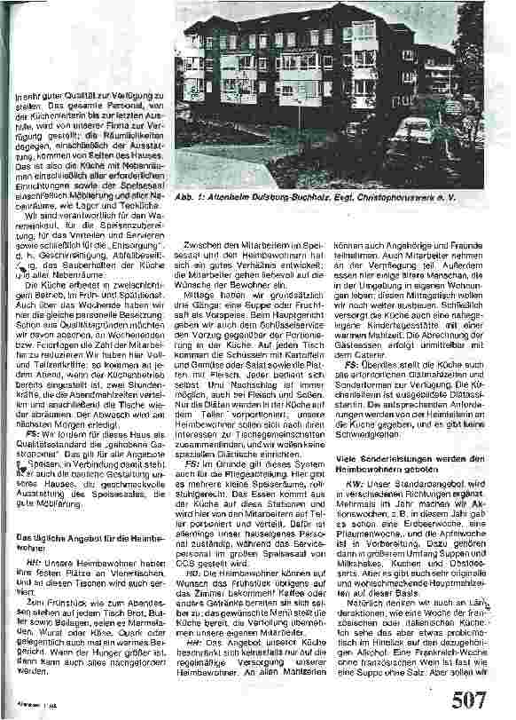 Vorschauseite 2: Lohnt sich die Küchenvergabe im Altenheim?