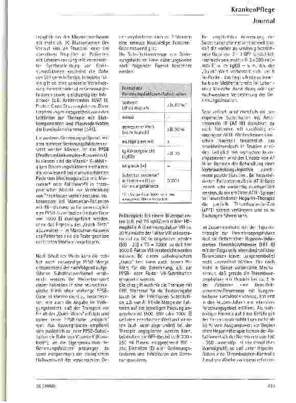Vorschauseite 2: Management perioperativer Gerinnungsstörungen