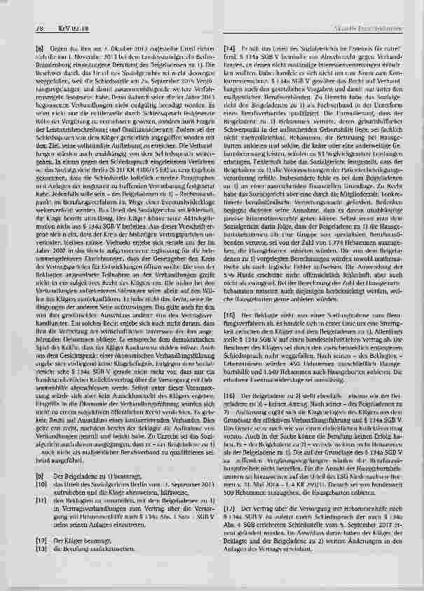 Vorschauseite 3: Maßgeblicher Berufsverband i. S. des § 134a SGB V zur Beteiligung am Abschluss von Verträgen