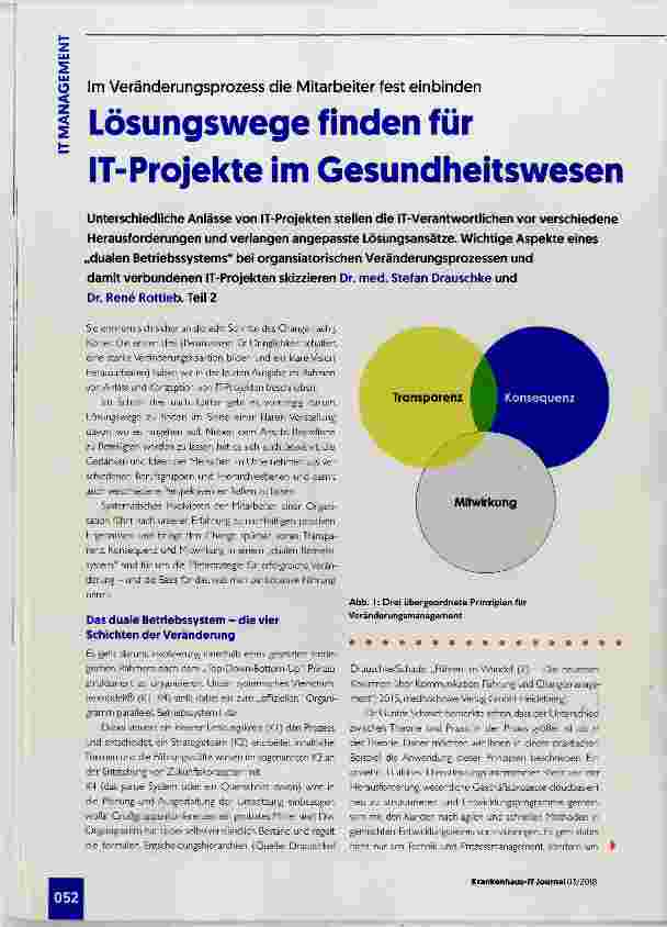 Vorschauseite 1: Lösungswege finden für IT-Projekte im Gesundheitswesen