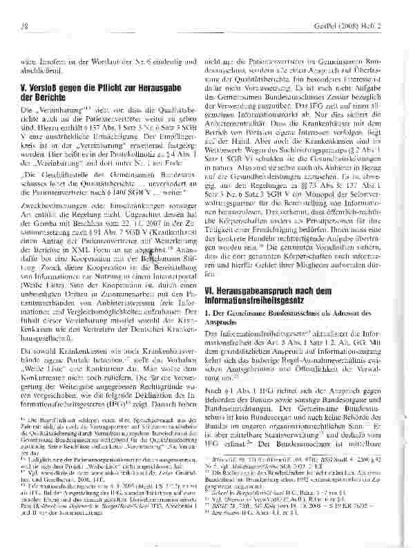 Vorschauseite 3: Gemeinsamer Bundesausschuss verweigert die Informationsfreiheit