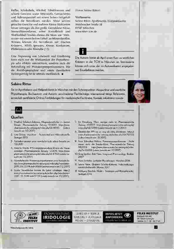 Vorschauseite 5: Protonenpumpenhemmer und ihre phytotherapeutischen Alternativen
