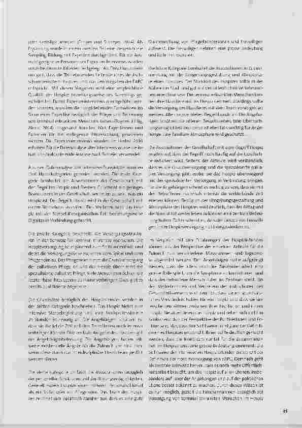 Vorschauseite 2: Assoziationen unterschiedlicher Akteure über die Versorgung von terminal erkrankten Menschen im Hospiz