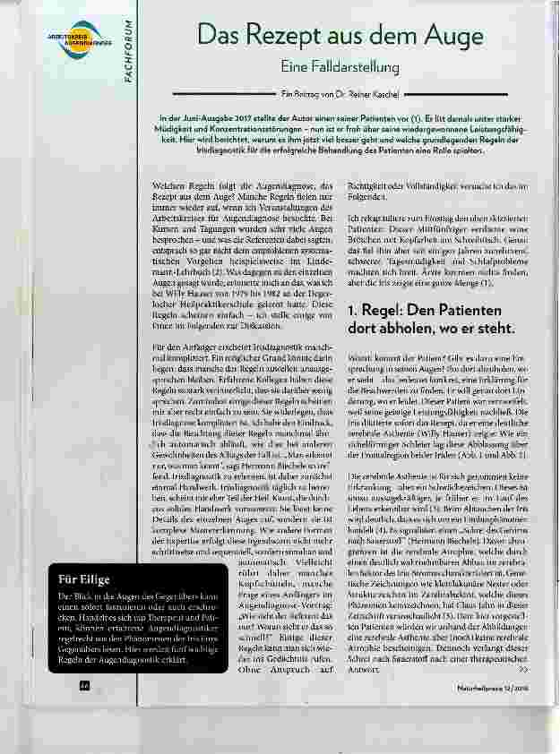 Vorschauseite 1: Das Rezept aus dem Auge