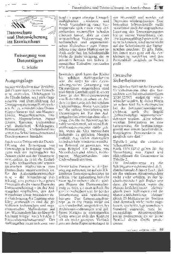 Vorschauseite 1: Entsorgung von Datenträgern