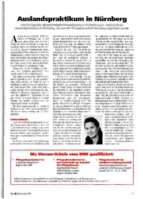 Vorschauseite 1: Auslandspraktikum in Nürnberg