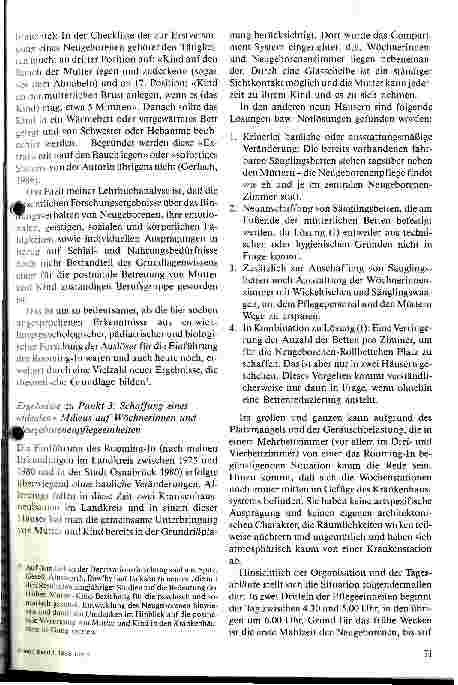 Vorschauseite 5: Zur postnatalen Mutter-Kind-Situation in Krankenhäusern der Stadt und des Landkreises Osnabrück