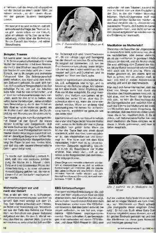 Vorschauseite 2: Leiden - schon vor der Geburt?