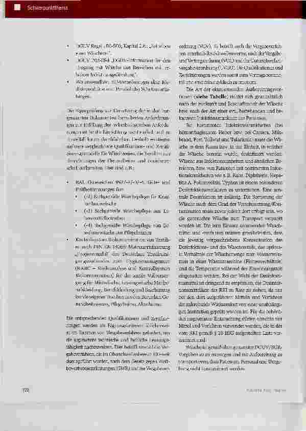 Vorschauseite 3: Allgemeine Hygiene von Krankenhauswäsche und die besonderen Anforderungen der Aufbereitung von Funktionstextilien