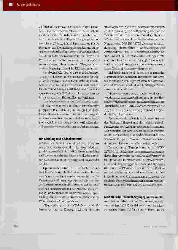 Vorschauseite 5: Allgemeine Hygiene von Krankenhauswäsche und die besonderen Anforderungen der Aufbereitung von Funktionstextilien