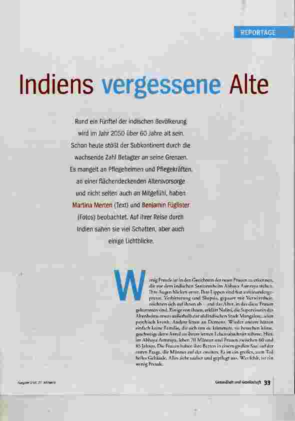 Vorschauseite 2: Indiens vergessene Alte