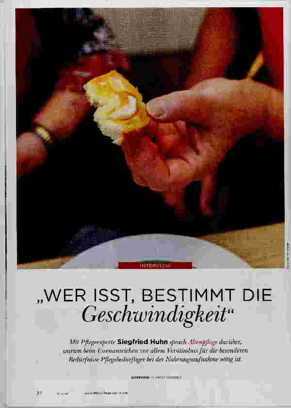 Vorschauseite 1: WER ISST, BESTIMMT DIE Geschwindigkeit