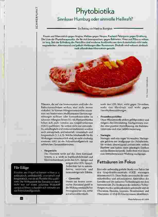 Vorschauseite 1: Phytobiotika Sinnloser Humbug oder sinnvolle Heilkraft?