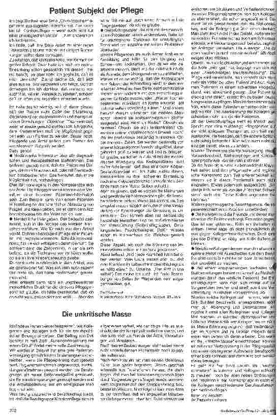 Vorschauseite 1: Patient Subjekt der Pflege