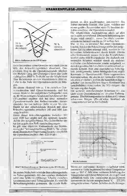 Vorschauseite 3: Möglichkeiten und Risiken der Lichttechnik im OP-Saal