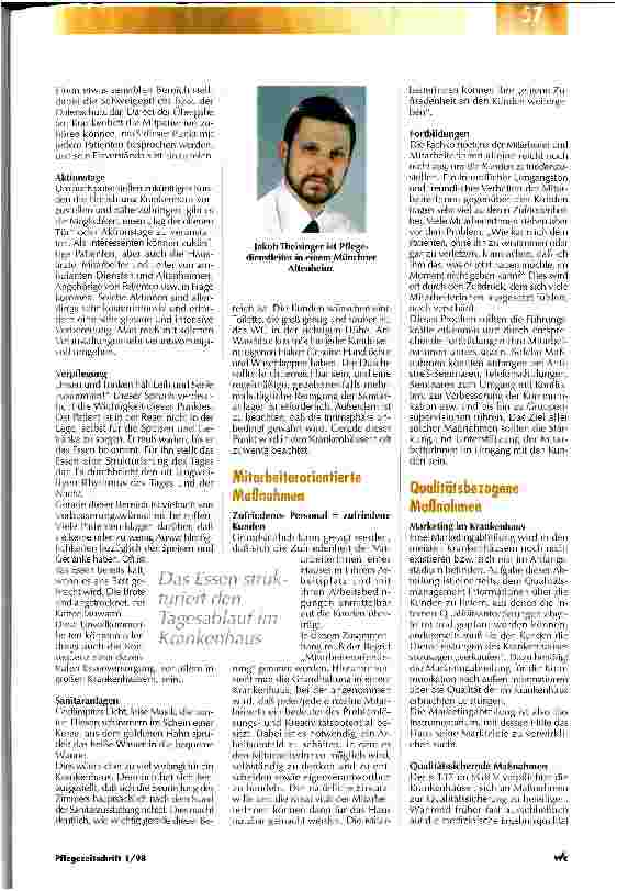 Vorschauseite 2: Eine der Voraussetzungen ist es, kritikfähig zu sein Kundenorientierung im Krankenhaus/Teil 2