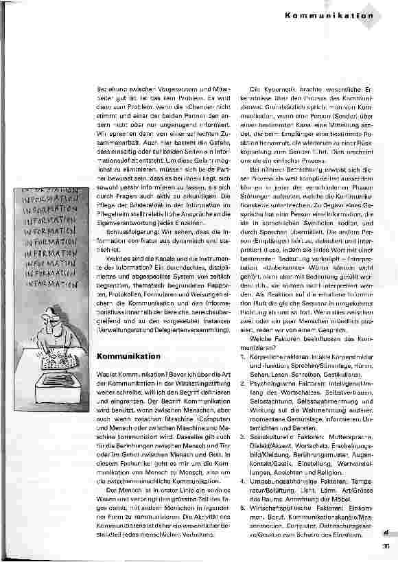 Vorschauseite 2: Kommunikation = Verständigung im Pflegeheim