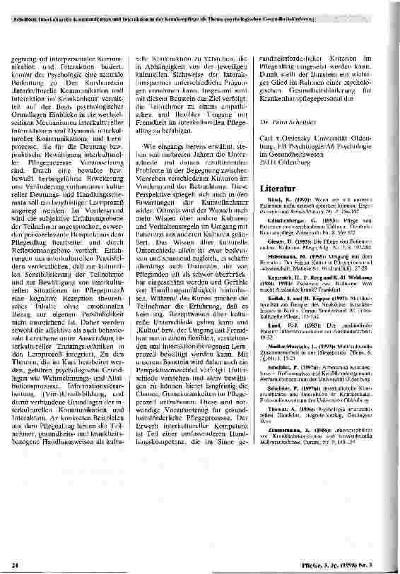 Vorschauseite 3: Interkulturelle Kommunikation und Interaktion in der Krankenpflege als Thema psychologischer Gesundheitsförderung