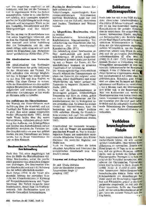 Vorschauseite 2: Aufgaben des Gesundheitswesens bei der Trauerbewältigung