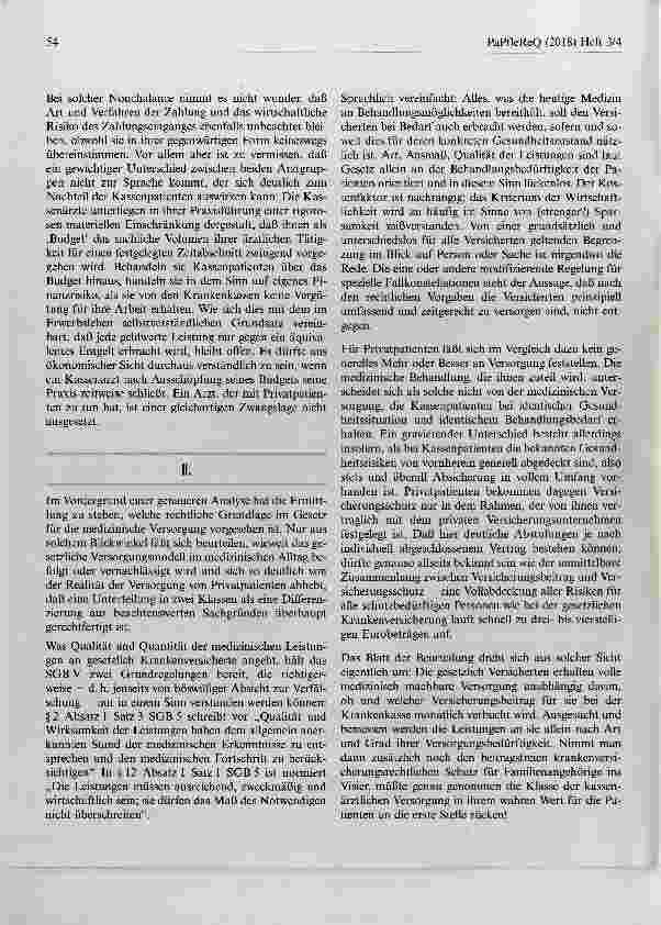 Vorschauseite 2: Die Zwei-Klassen-Medizin Dichtung und Wahrheit