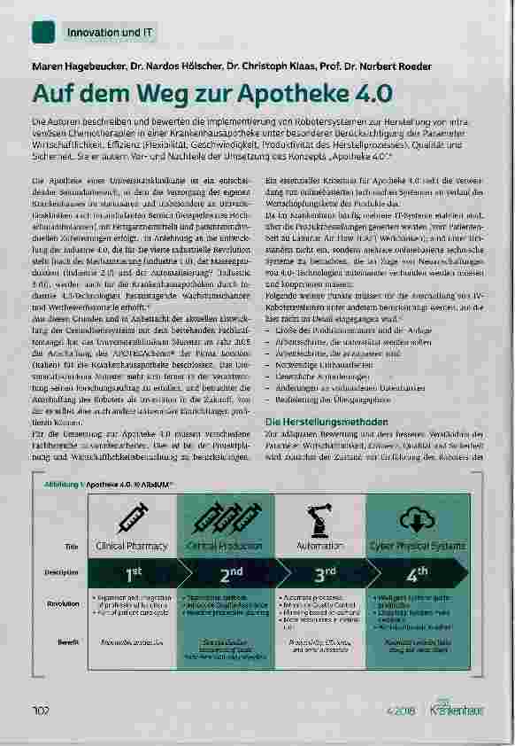 Vorschauseite 1: Auf dem Weg zur Apotheke 4. 0