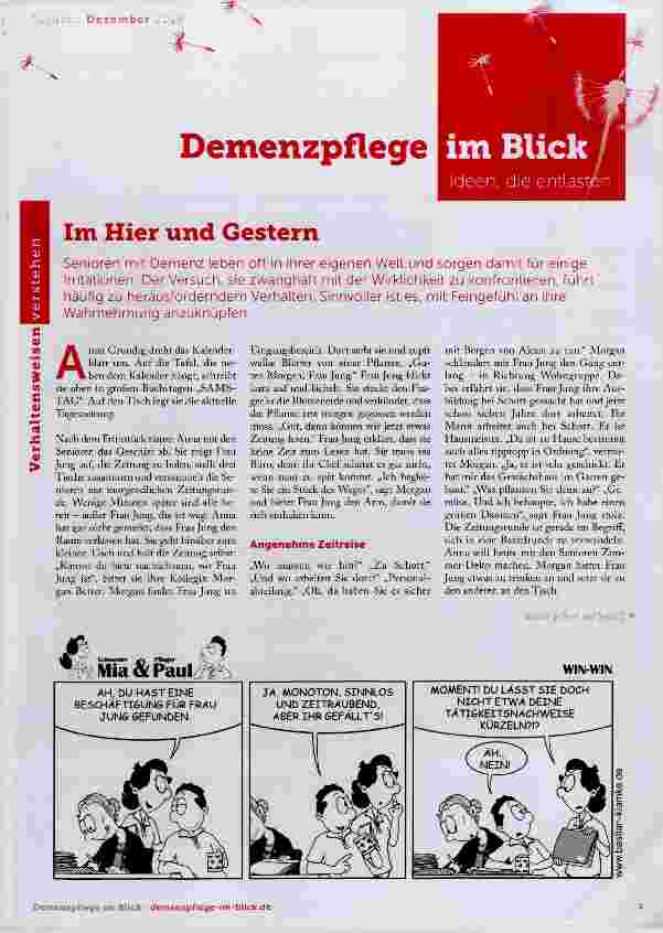 Vorschauseite 1: Im Hier und Gestern