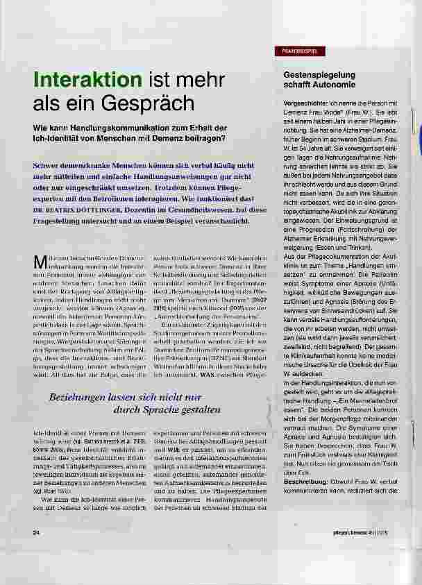 Vorschauseite 1: Interaktion ist mehr als ein Gespräch