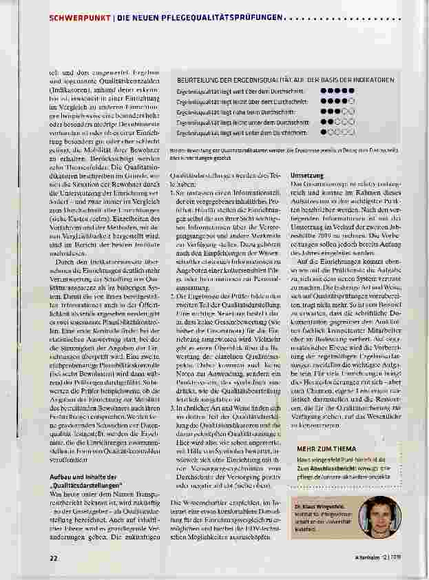 Vorschauseite 5: Neustart in der Pflege