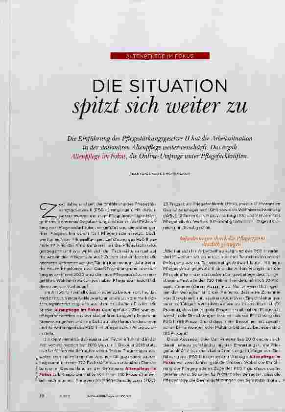 Vorschauseite 1: DIE SITUATION Spitzt sich weiter zu