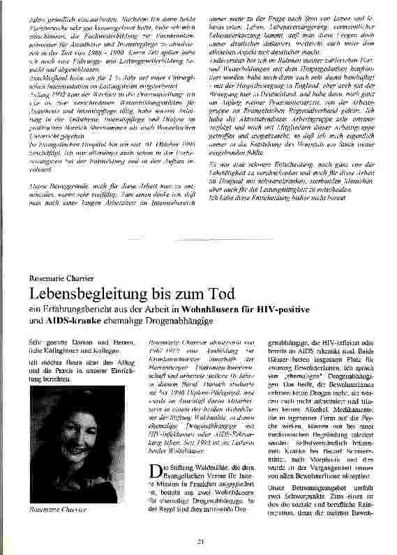 Vorschauseite 1: Lebensbegleitung bis zum Tod