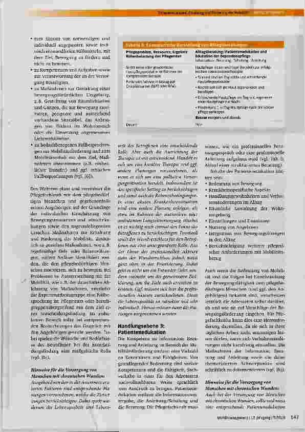 Vorschauseite 5: Der Expertenstandard „Erhaltung und Förderung der Mobilität im Kontext der Versorgung von Menschen mit chronischen Wunden