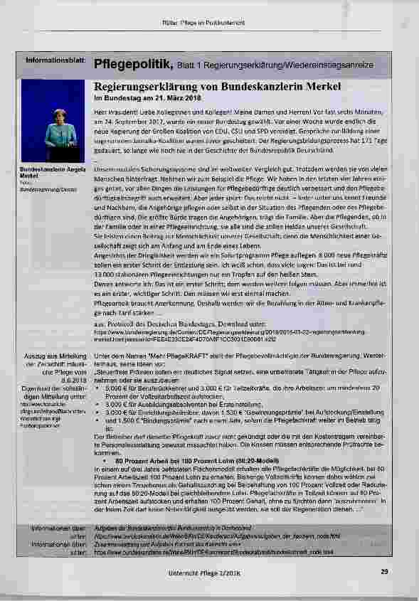Vorschauseite 2: Prävention, Kuration, Rehabilitation, Sozialpflege und „Politikunterricht“